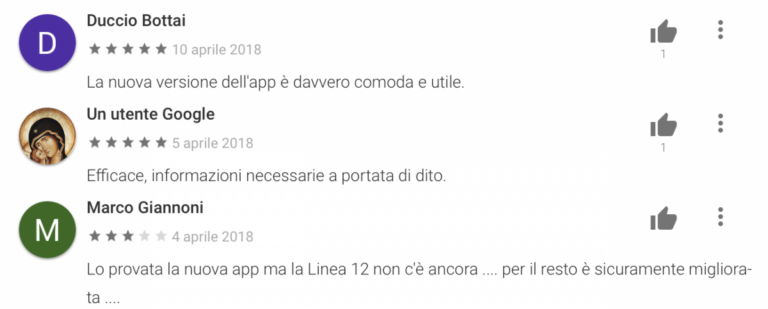 B On Time - Sviluppo App commenti nuova app