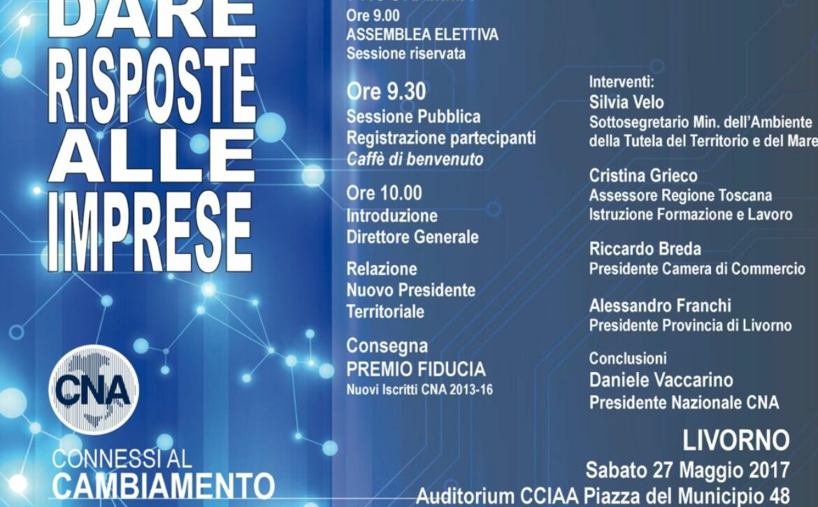 Oimmei premiata all’assemblea CNA a Livorno