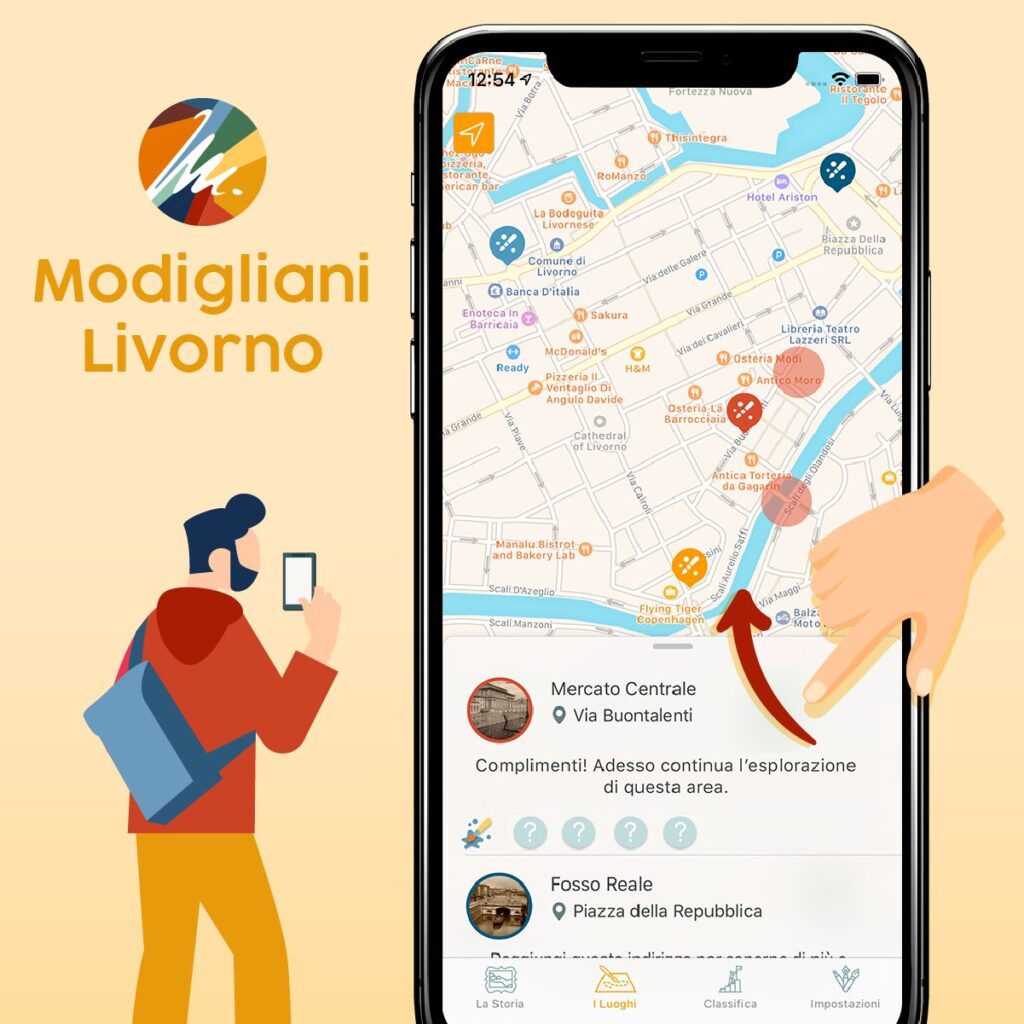 Modigliani Livorno app 