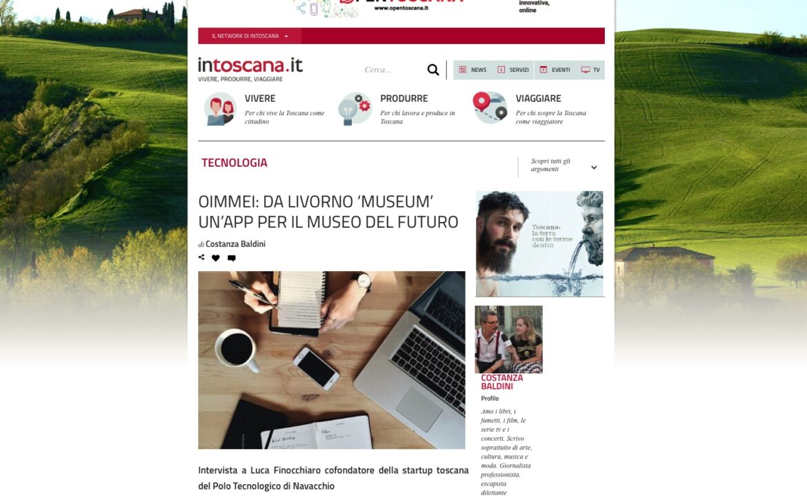 Nuova intervista intoscana.it – il portale ufficiale della Toscana