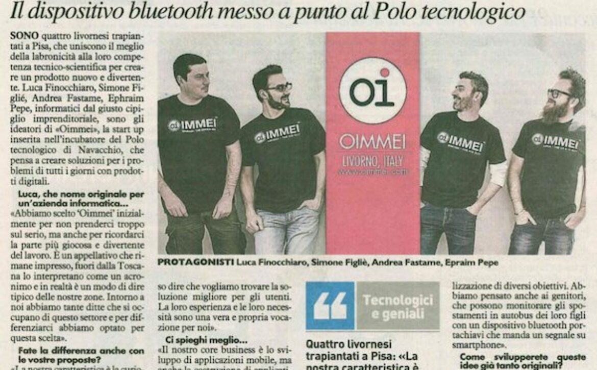 Oimmei intervistata da La Nazione