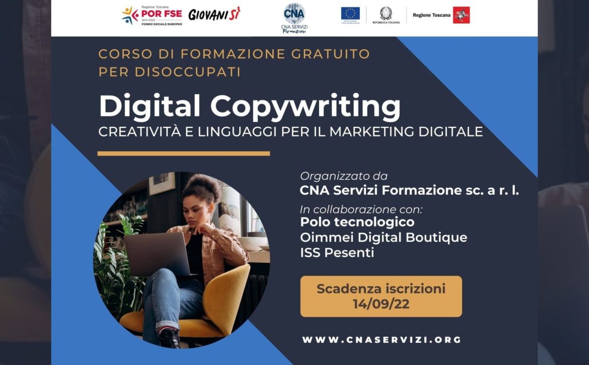 Digital Copywriting. Corso di formazione gratuita promosso da CNA