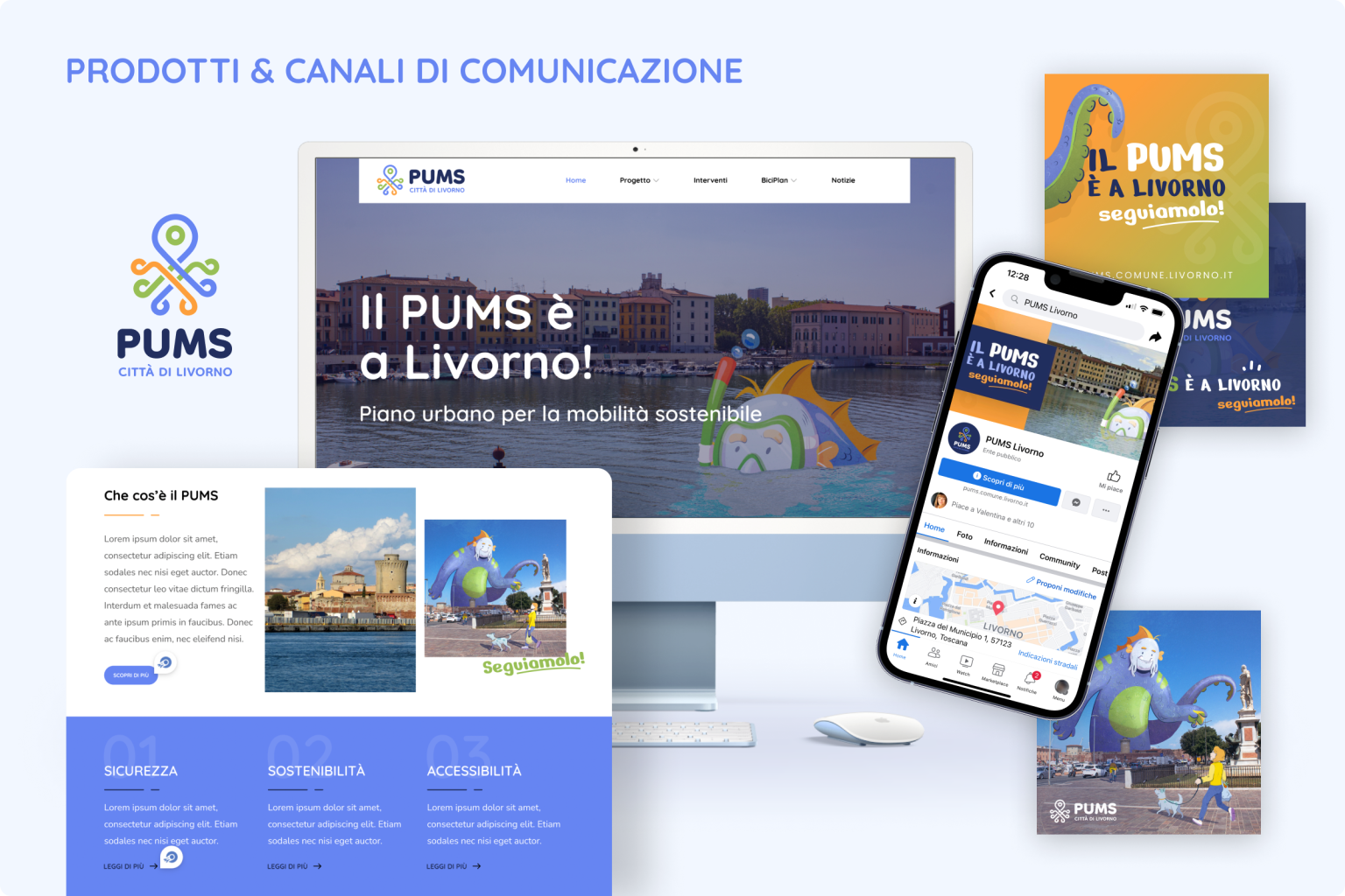PUMS Livorno Sito web e Social