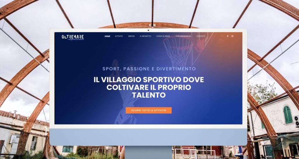 Oltremare Villaggio Sportivo Webdesign