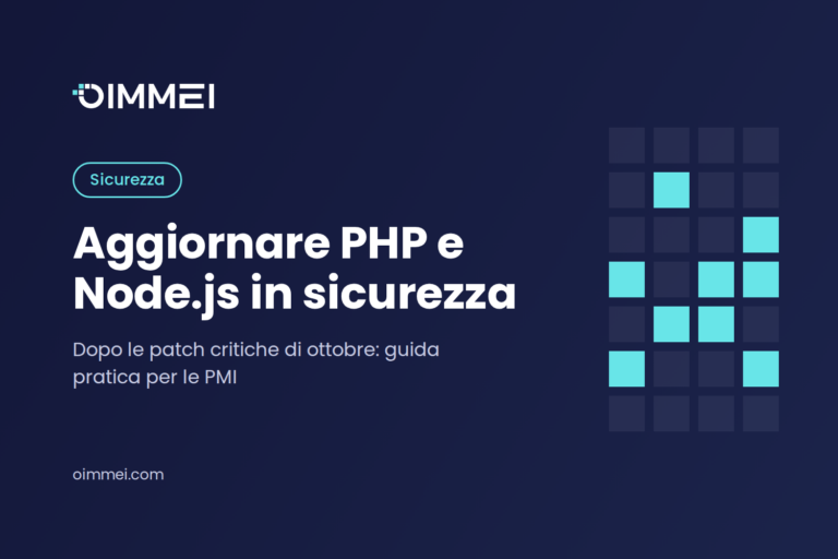 Aggiornare Php e Nodejs